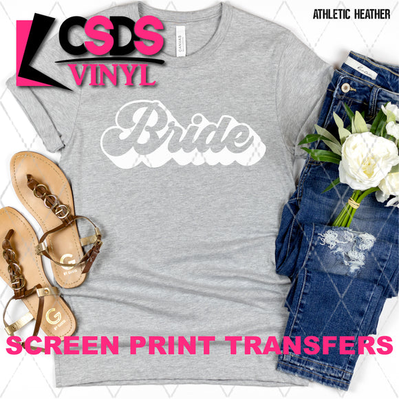 Screen Print Transfer - SCR4764 Bride - White
