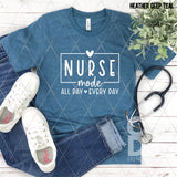 Screen Print Transfer - SCR4780 Nurse Mode All Day Every Day - White