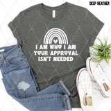Screen Print Transfer - SCR4870 Your Approval isn't Needed - White