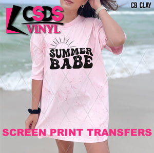 Screen Print Transfer -  SCR4937 Summer Babe - Black