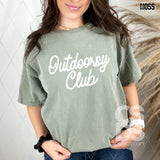 Screen Print Transfer -  SCR4979 Outdoorsy Club - White