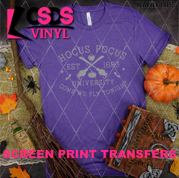 Screen Print Transfer -  SCR5009 Hocus Pocus University - Grey