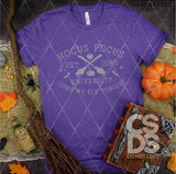 Screen Print Transfer -  SCR5009 Hocus Pocus University - Grey