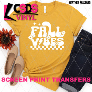 Screen Print Transfer -  SCR5013 Fall Vibes - White