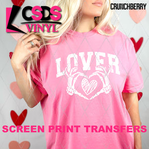 Screen Print Transfer -  SCR5045 Lover - White