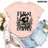 Screen Print Transfer -  SCR5048 Feral without Coffee - Black