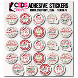 Vinyl Sticker Sheet - STK0476