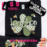 DTF Transfer - DTF015049 - St. Patrick's Day Clover Career Set