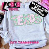 DTF Transfer - DTF015114 - Pastel Spring States