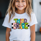 DTF Transfer - DTF015061 - Retro Rainbow Grade Set