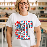 DTF Transfer - DTF015030 - Read Across America Mascots