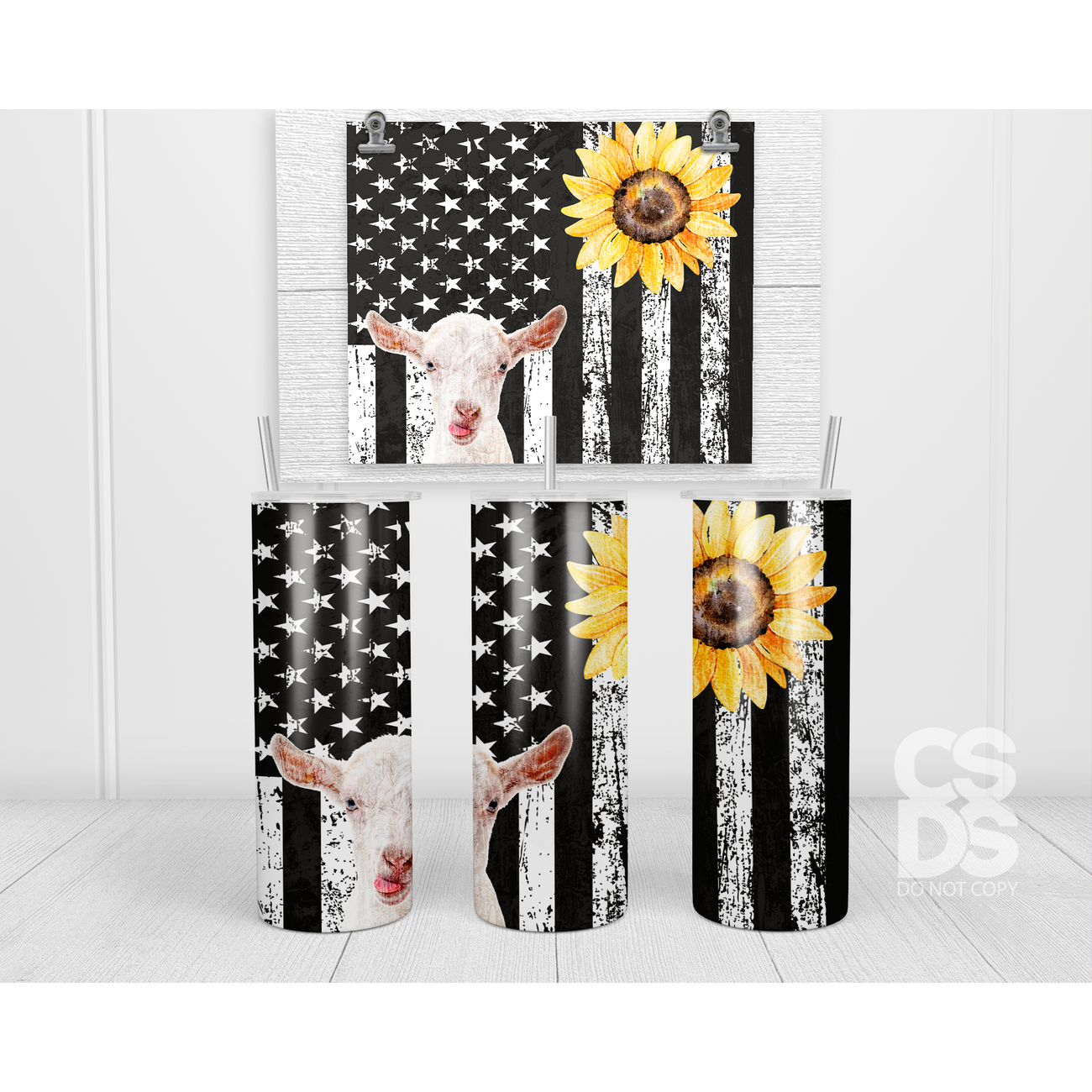 Sunflower LV sublimation tumbler