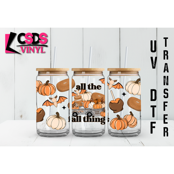 UV DTF 16oz Cup Wrap - UVDTF00032 All the Fall Things