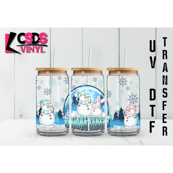 UV DTF 16oz Cup Wrap - UVDTF00033 Feeling Frosty