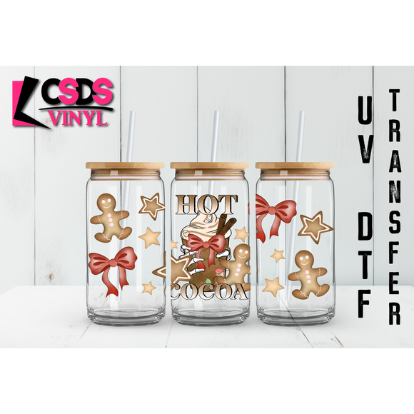 UV DTF 16oz Cup Wrap - UVDTF00039 Hot Cocoa