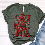 DTF Transfer - DTF015057 - Faux Glitter/Embroidery Strawberry States