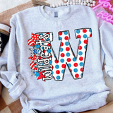 DTF Transfer - DTF015030 - Read Across America Mascots