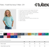 Tultex Youth Jersey Tee - Heather Burgundy