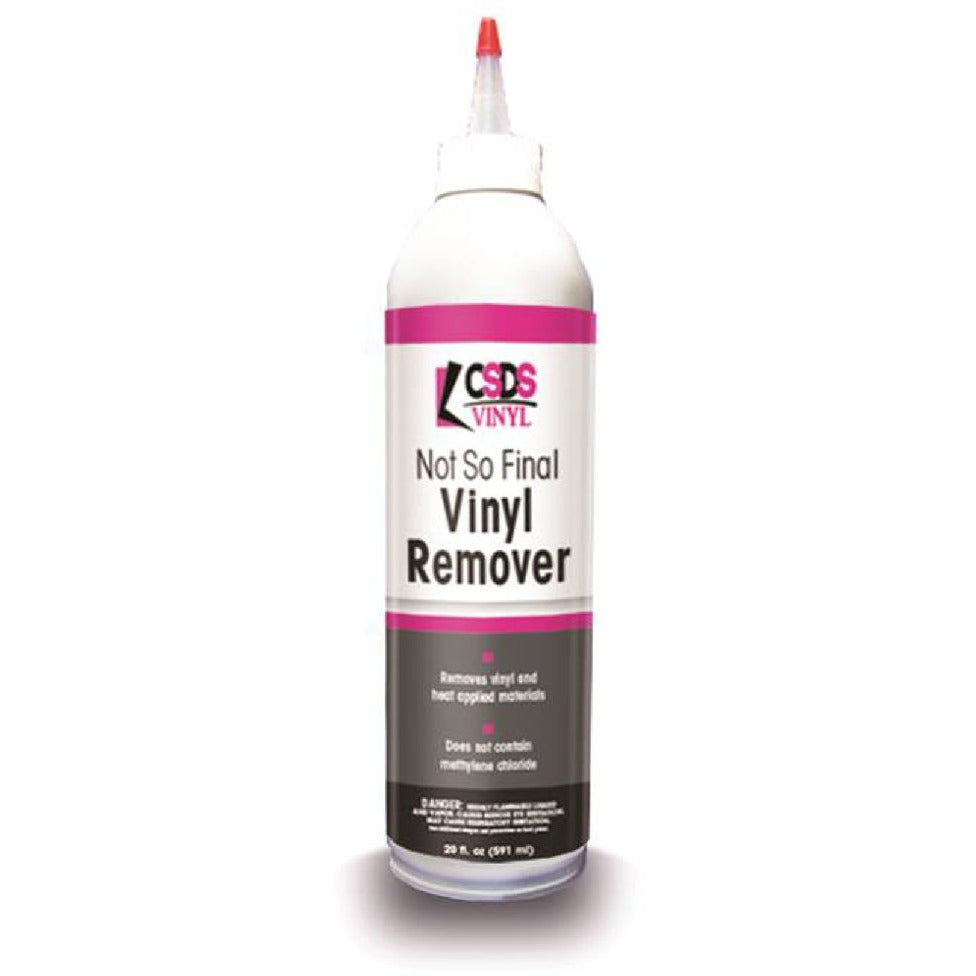 Vinyl remover beats acetone for removing stubborn SoulCycle logo
