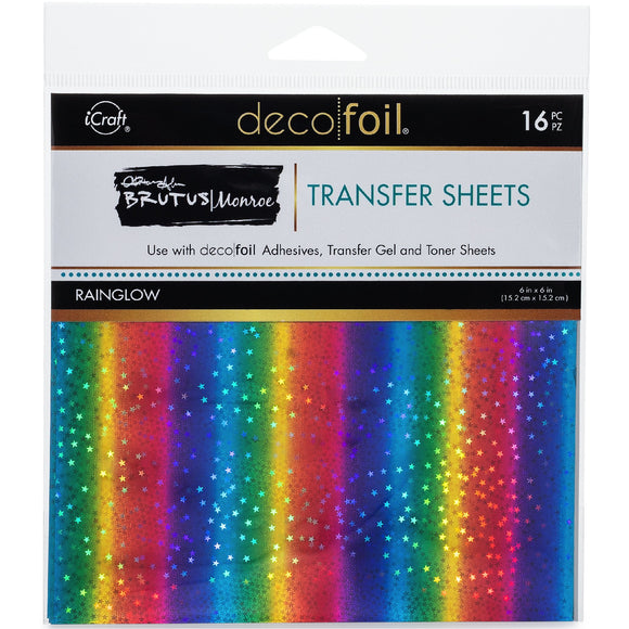 iCraft Deco Foil 16 Sheet Pack - Rainglow