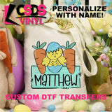 DTF Transfer - DTFCUSTOM39 Easter Bag Chicks