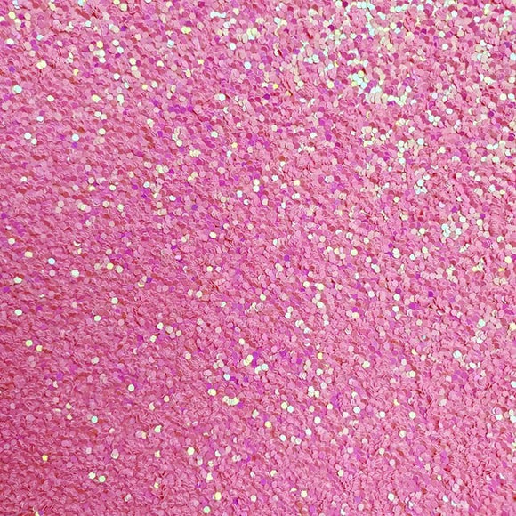 Faux Leather Glitter Canvas Sheet - Neon Pink