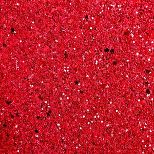 Faux Leather Glitter Canvas Sheet - Ruby Red Slippers