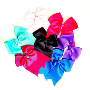 Cheer Bows with Alligator Clip - Large 7"-8"