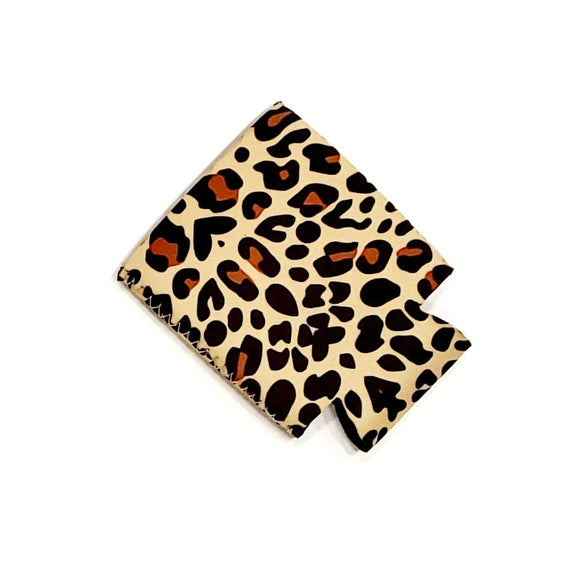 Printed Collapsible Beverage Coolers - Leopard