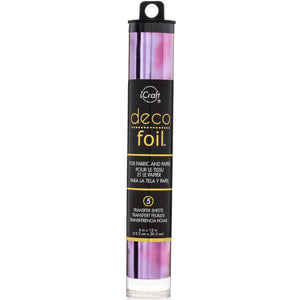 iCraft Deco Foil 5 Sheet Tube - Amethyst Watercolor