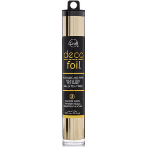 iCraft Deco Foil 5 Sheet Tube - Champagne