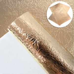 Faux Leather Canvas Sheet - Gold Foil