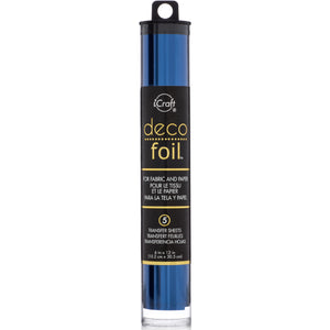 iCraft Deco Foil 5 Sheet Tube - Deep Blue