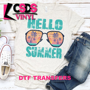 DTF Transfer - DTF000050 Hello Summer Sunglasses