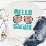 DTF Transfer - DTF000050 Hello Summer Sunglasses