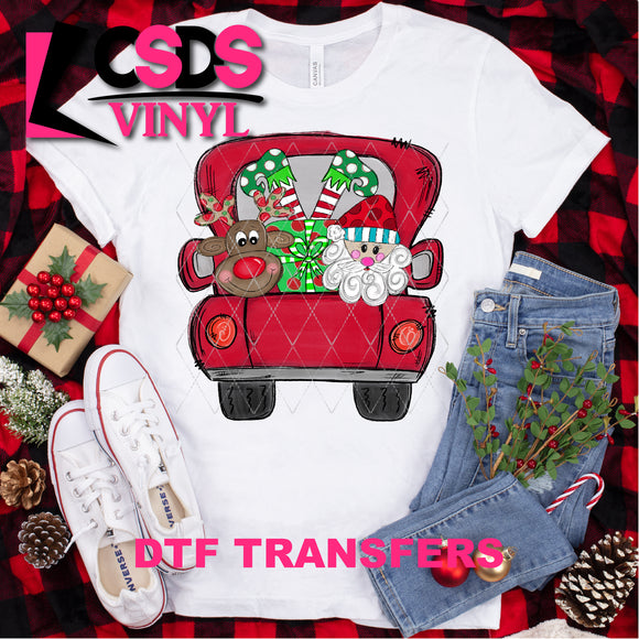 DTF Transfer - DTF000078 Christmas Truck
