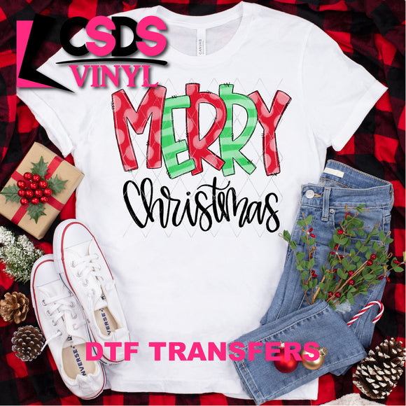 DTF Transfer - DTF000081 Merry Christmas