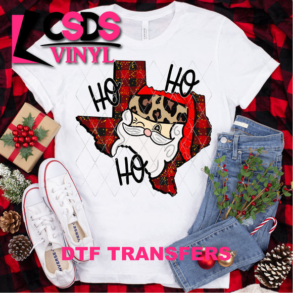 DTF Transfer - DTF000088 Ho Ho Ho Santa in Texas