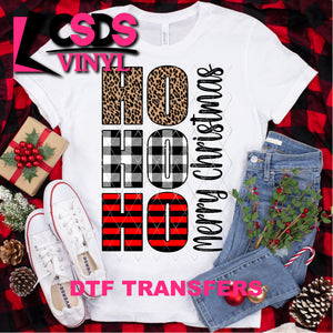 DTF Transfer - DTF000093 Ho Ho Ho Merry Christmas