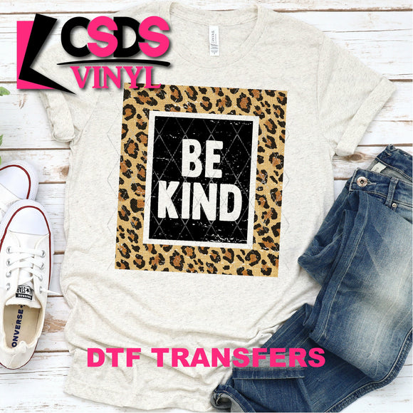 DTF Transfer - DTF000163 Be Kind Leopard Frame