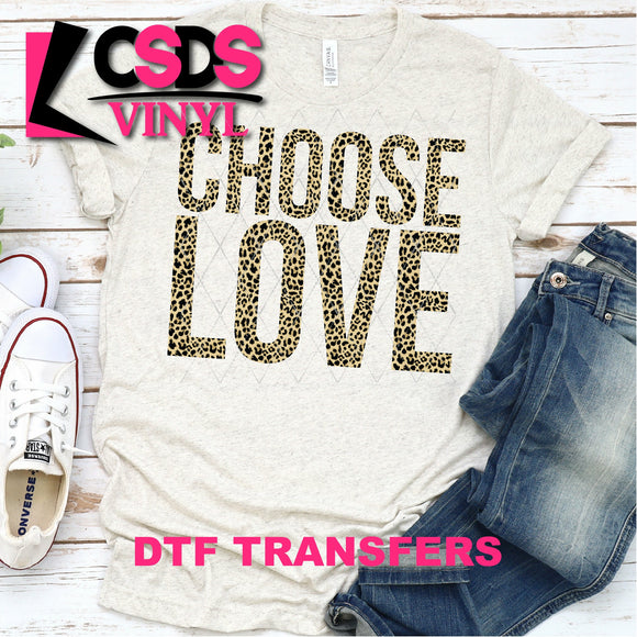 DTF Transfer - DTF000166 Leopard Choose Love