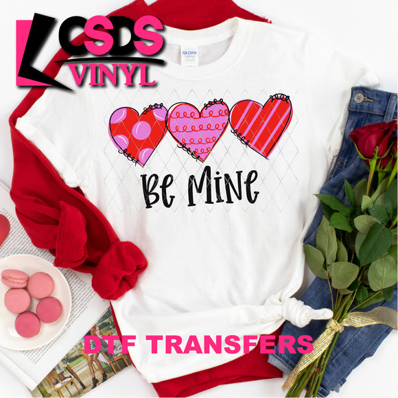 DTF Transfer - DTF000167 Be Mine Valentine Hearts
