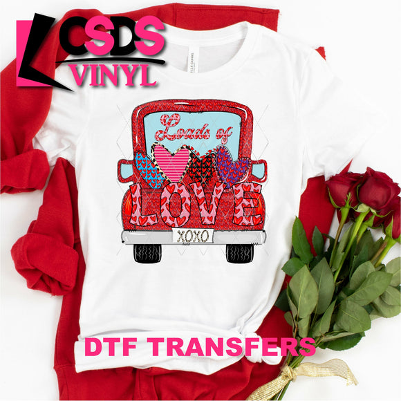 DTF Transfer - DTF000175 Valentine Love Truck