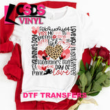 DTF Transfer - DTF000193 Valentine Leopard Subway Art