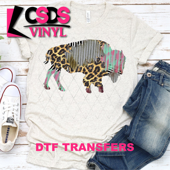 DTF Transfer - DTF000202 Leopard and Metal Buffalo