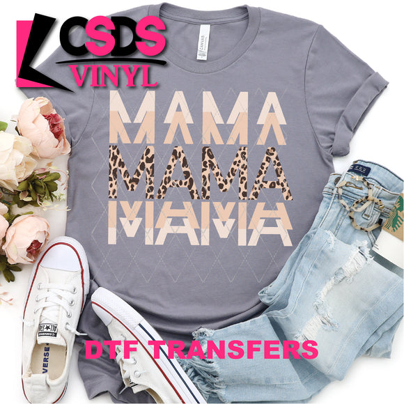 DTF Transfer - DTF000213 Leopard Mama Stacked Word Art