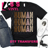DTF Transfer - DTF000215 Human Word Art