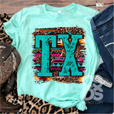 DTF Transfer - DTF000229 Turquoise Texas