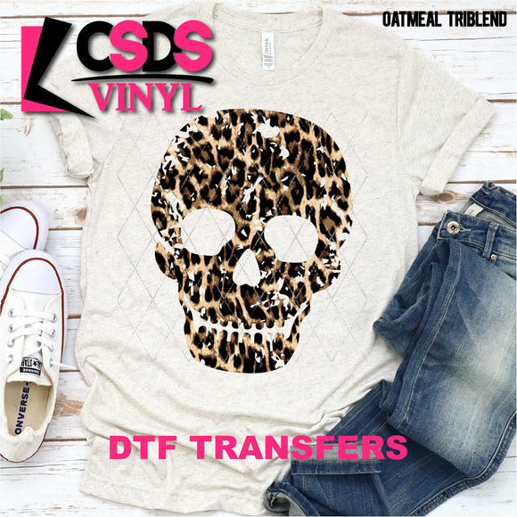 DTF Transfer - DTF000252 Leopard Skull
