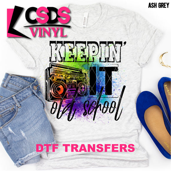 DTF Transfer - DTF000260 Keepin' It Old School Boom Box